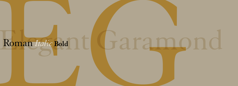 Elegant Garamond